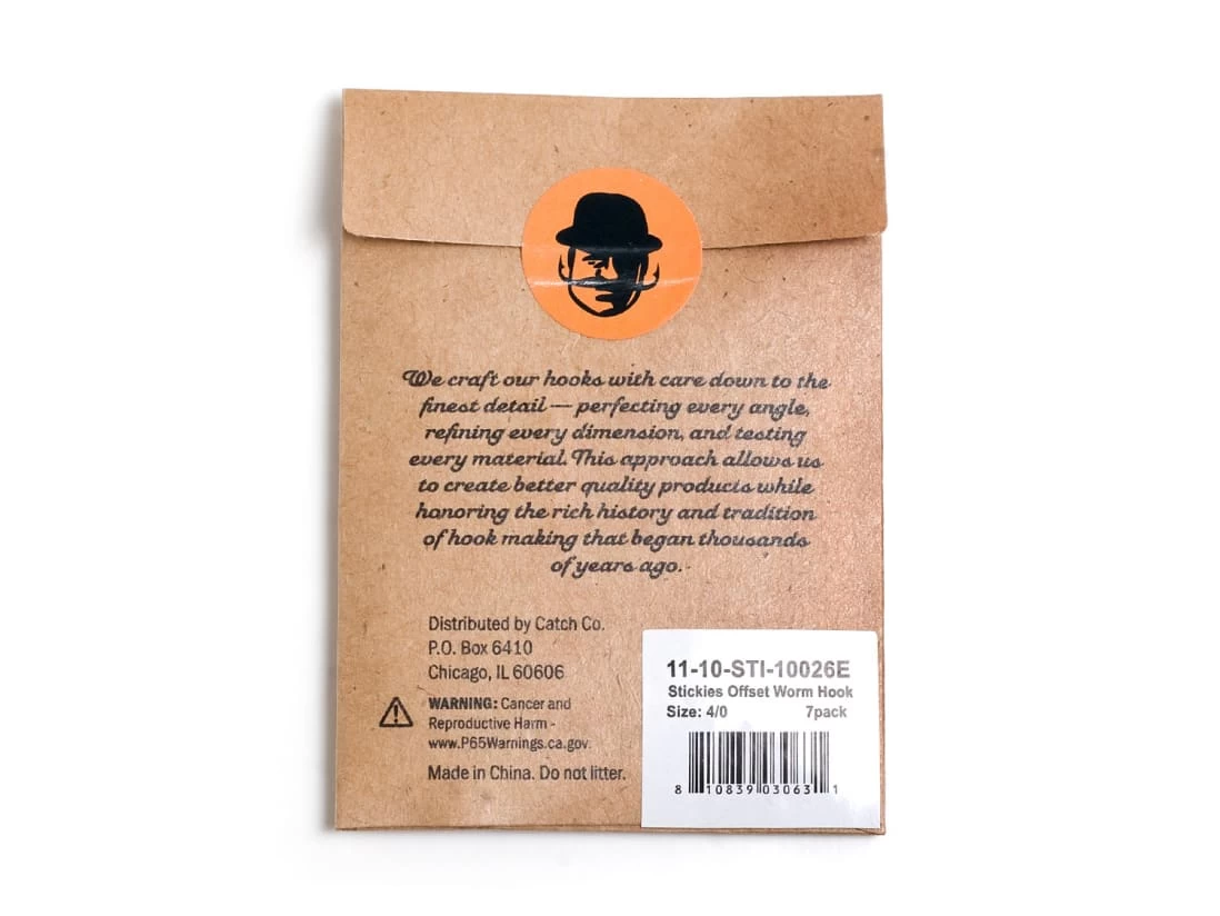 Stickies Offset Worm Hook 2 Stickies Offset Worm Hook - Image 2