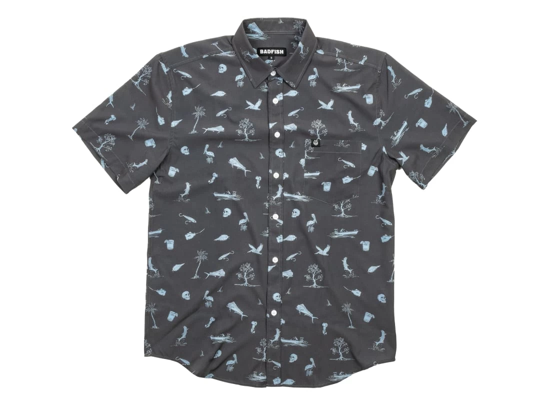 Badfish Islamorada Short Sleeve Button Up 1 Badfish Islamorada Short Sleeve Button Up