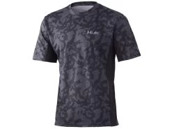 HUK Icon X Running Lakes Short Sleeve Shirt -Angling Best Sale huk iconxrunninglakesss volcanicash front 51 01 huk 10000 5