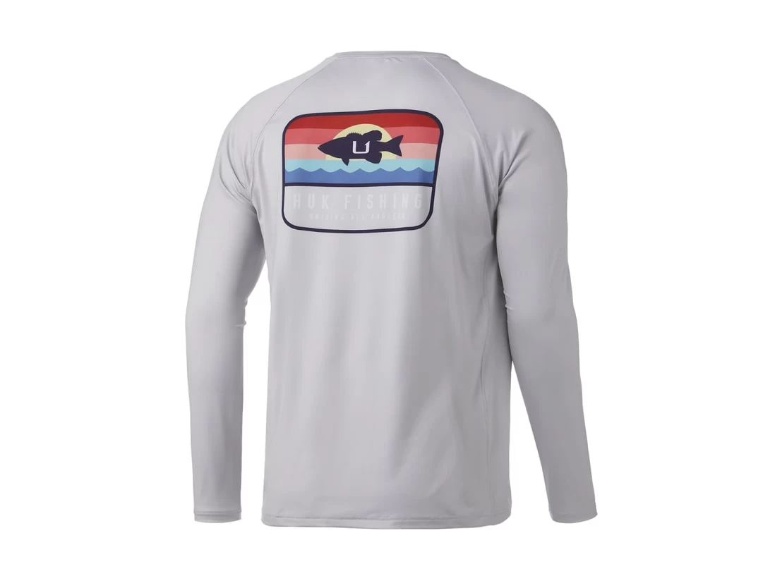 HUK Sunset Bass Pursuit Long Sleeve Shirt 2 HUK Sunset Bass Pursuit Long Sleeve Shirt - Image 2
